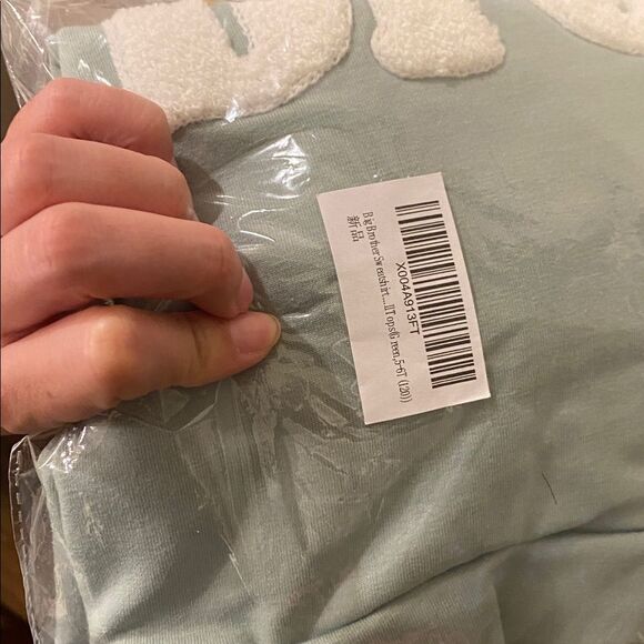 NWT Big Brother Sweatshirt Big Bro Chenille Patch Letter Pullover Crewneck 5T - Picture 6 of 6